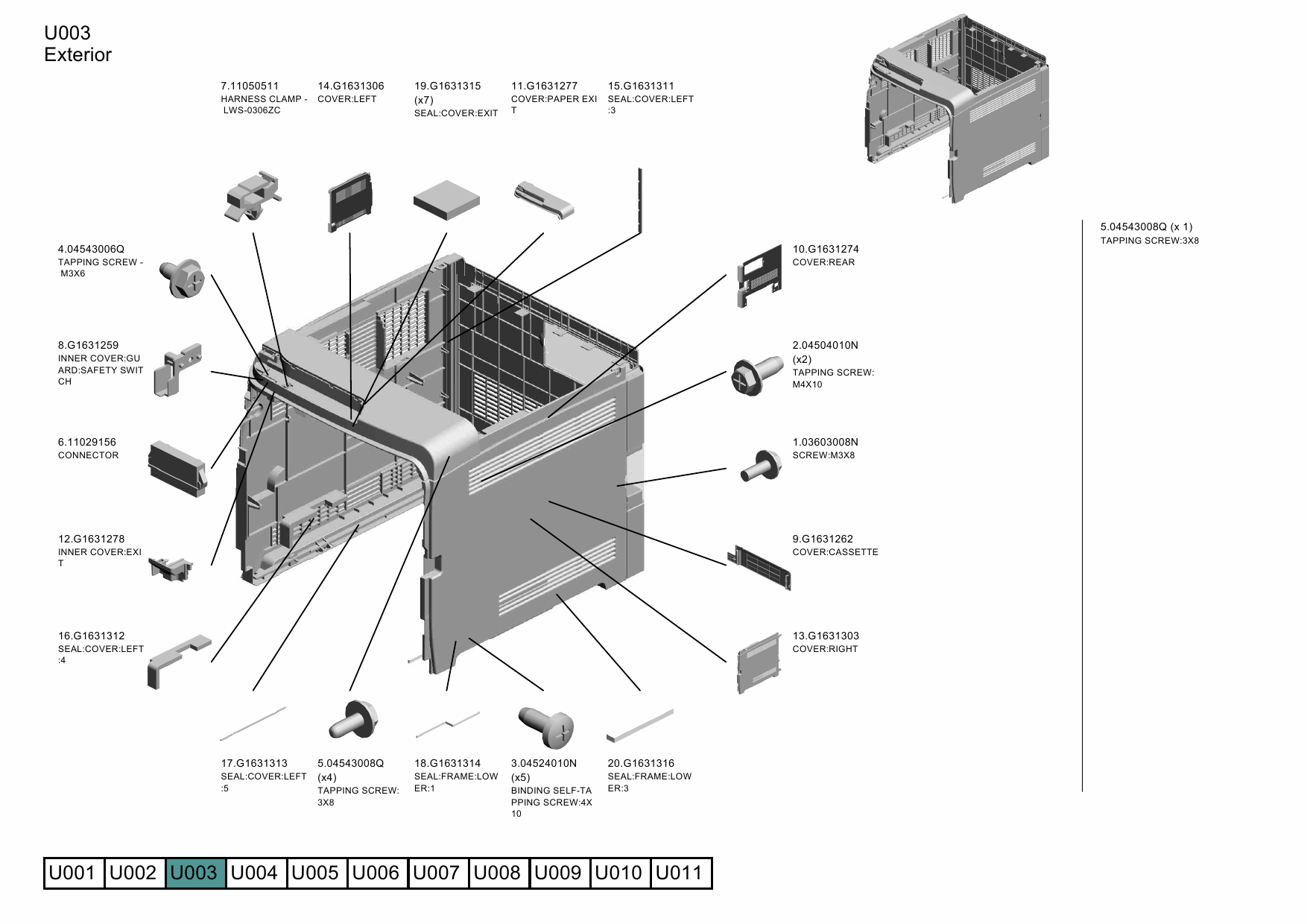 RICOH Aficio SP-C311N C312DN M040 M041 Parts Service Manual-6